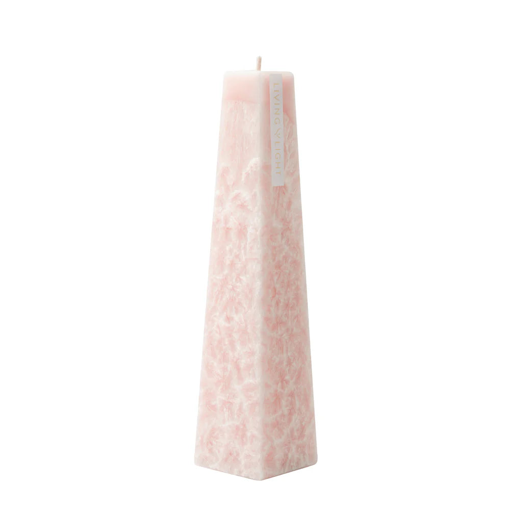 Peony Rose Icicle Candles - Pink - NZ Made - Plant & Beeswax