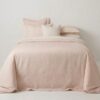 Classic Ticking Fitted Sheet - Vintage Pink - Seneca