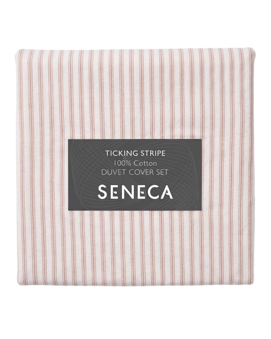 Classic Ticking Fitted Sheet - Vintage Pink - Seneca