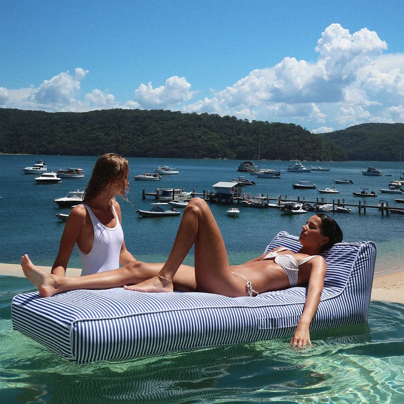Sunnylife Luxe Lie-On Lounger - Navy Stripe