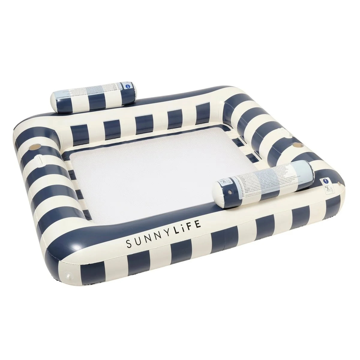 Sunnylife Luxe Twin Hammock Float - Le Weekend -Navy Stripe