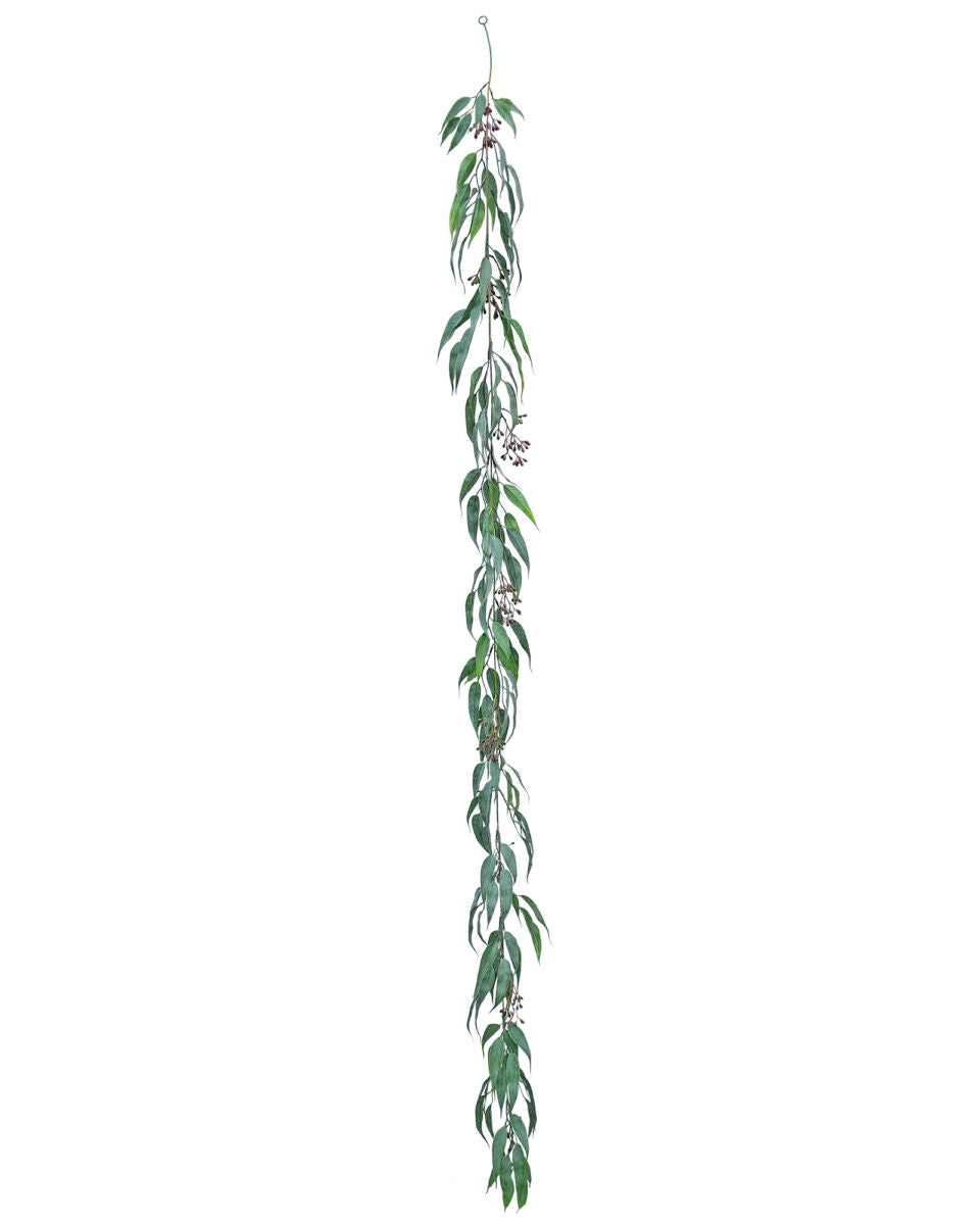 Seeded Eucalyptus Garland – Grey/Green