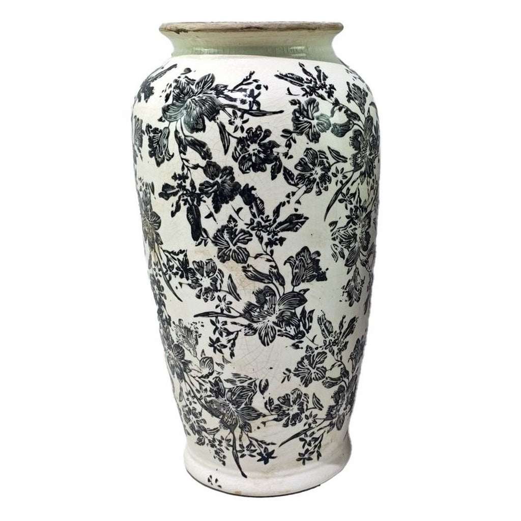Frankly Cotton Black Floral Vase-Large