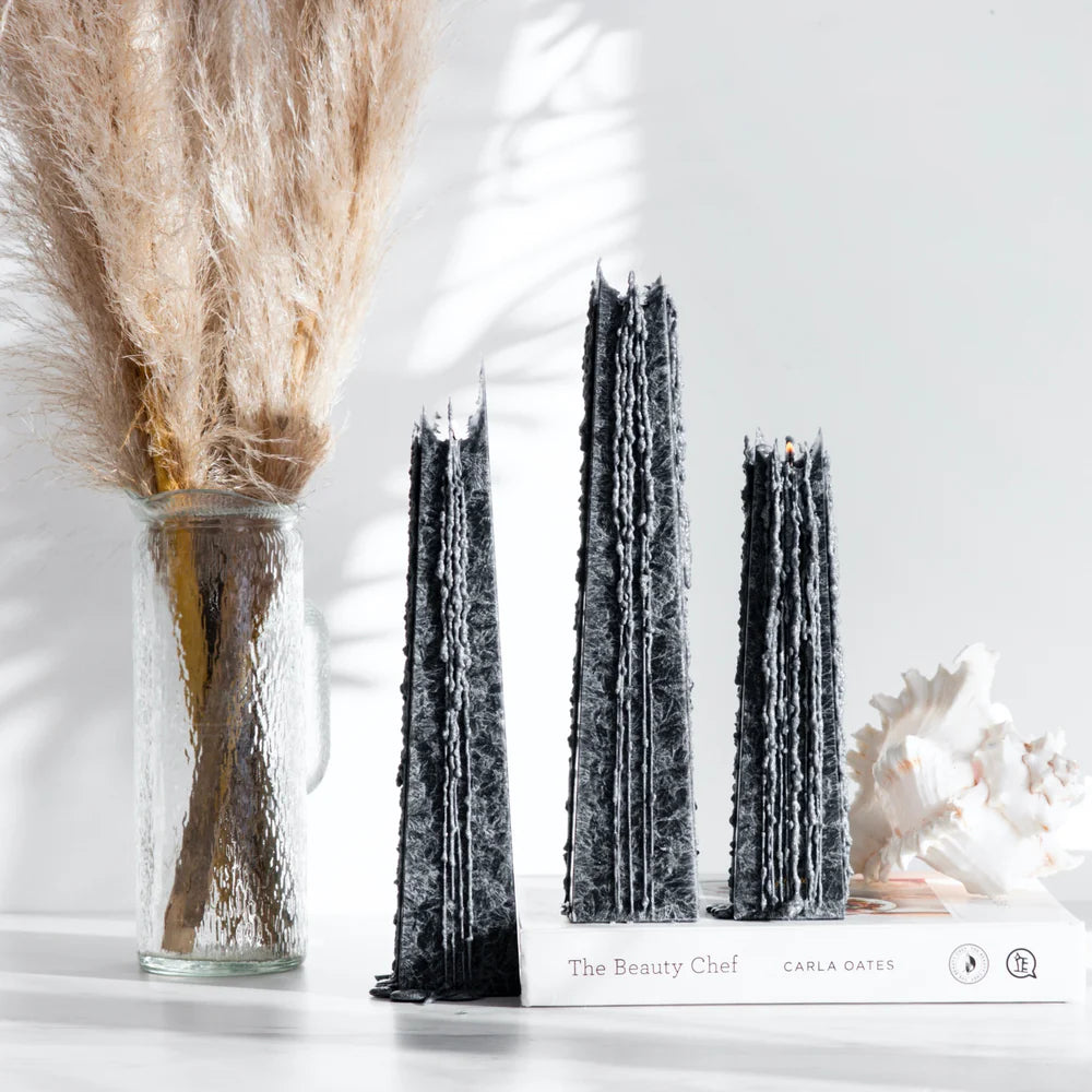 Icicle Candles Sandalwood - NZ Made - Plant & Beeswax