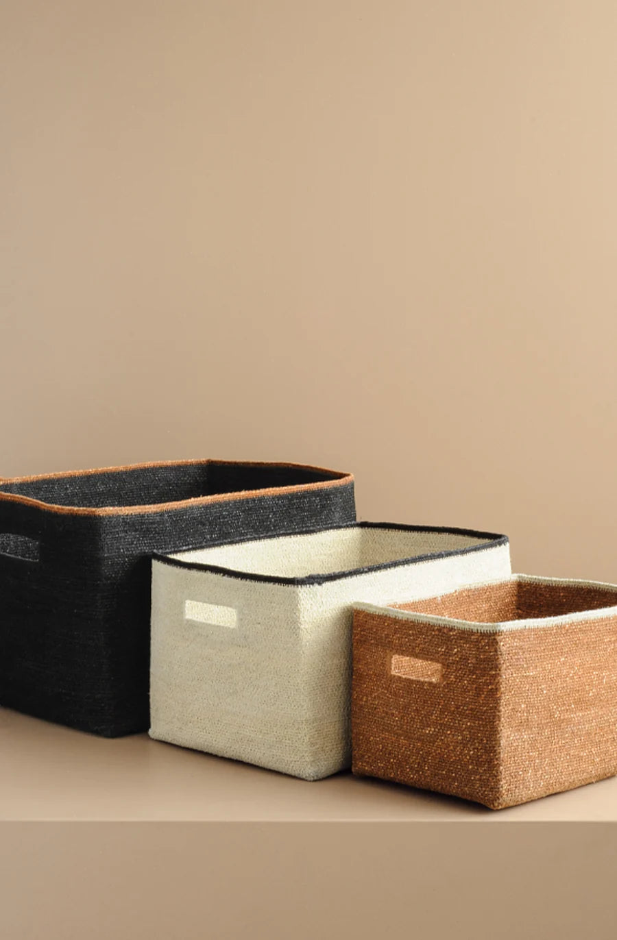 Bianca Lorenne Scatola Tan Basket - Small