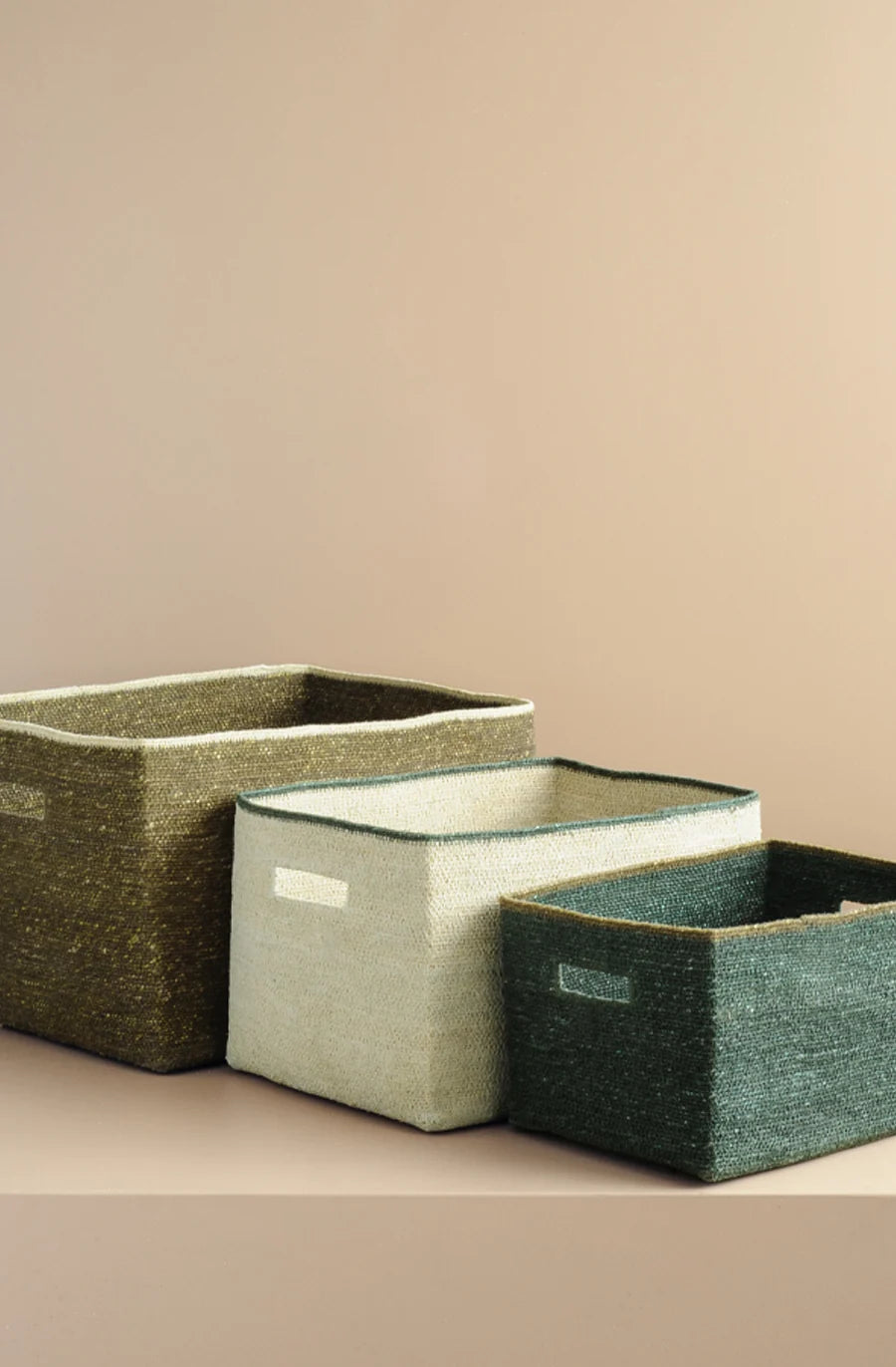Bianca Lorenne Scatola Natural/Forest Basket - Medium