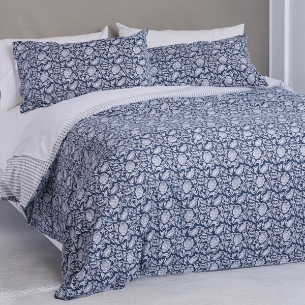 Seneca Madras Duvet Set - Blue by Seneca - Super King