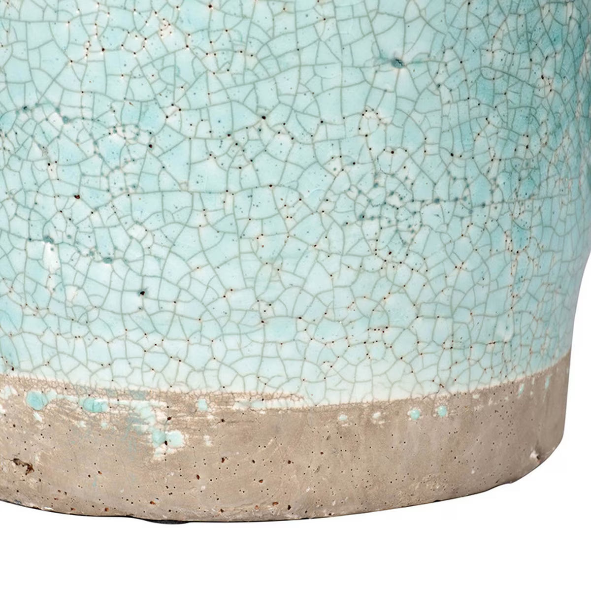 CANDIA CERAMIC VASE TURQUOISE - SMALL 20cm