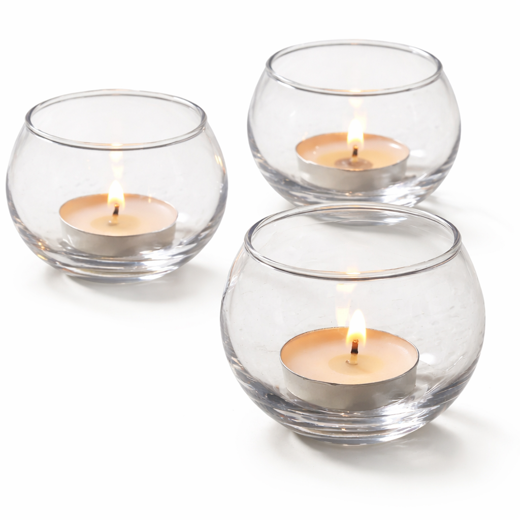 Frankly Cotton Tea Light Sand With Candle 6.2 X 4.9Cm