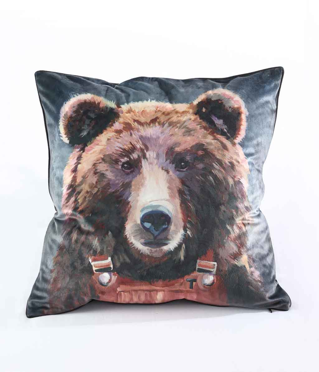 Thread Bear Cushion Cover