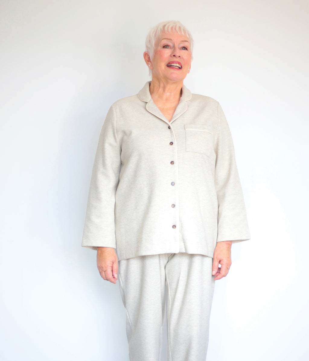 Willow Pyjama Top Ecru