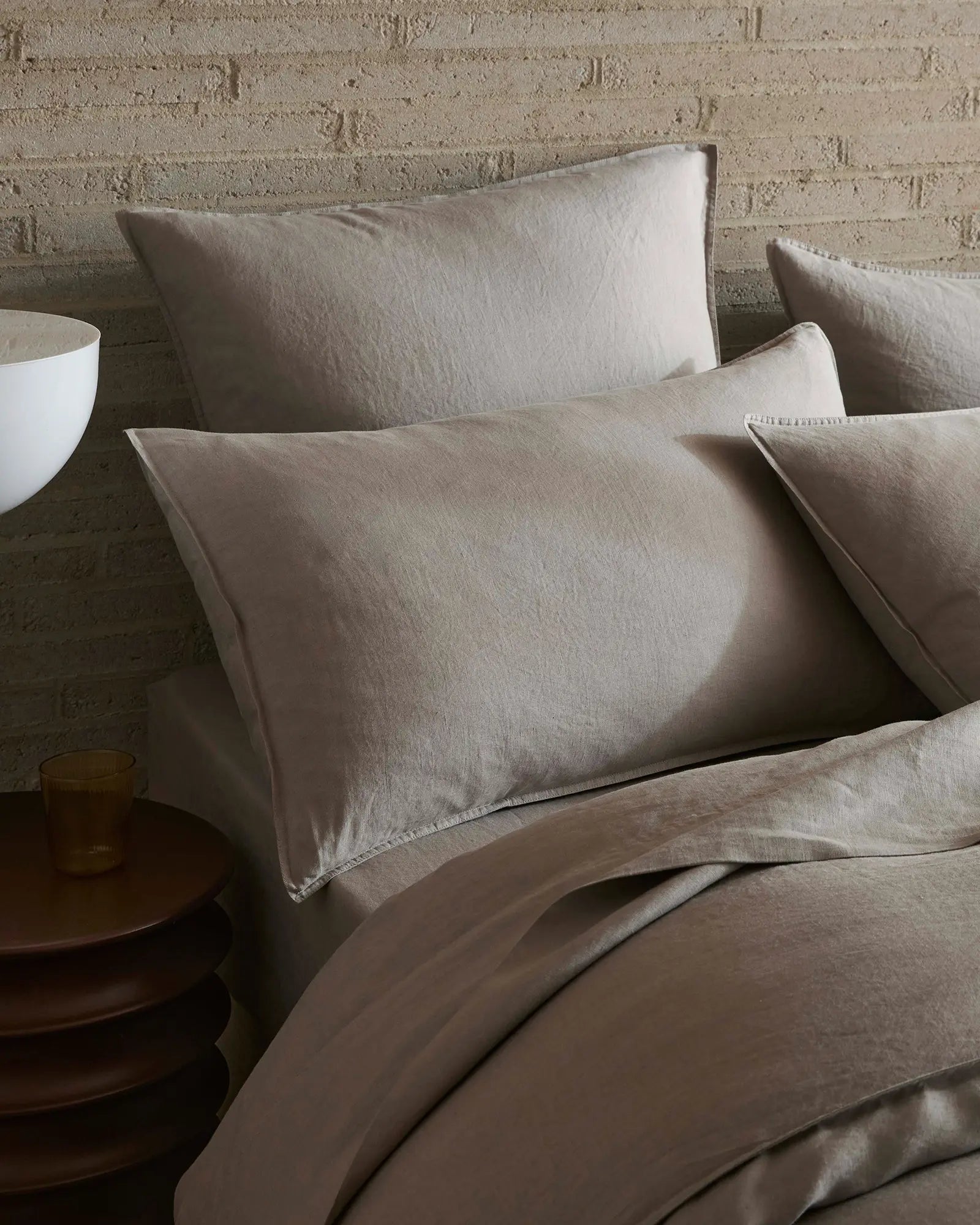 Ravello Flat Sheet Pebble