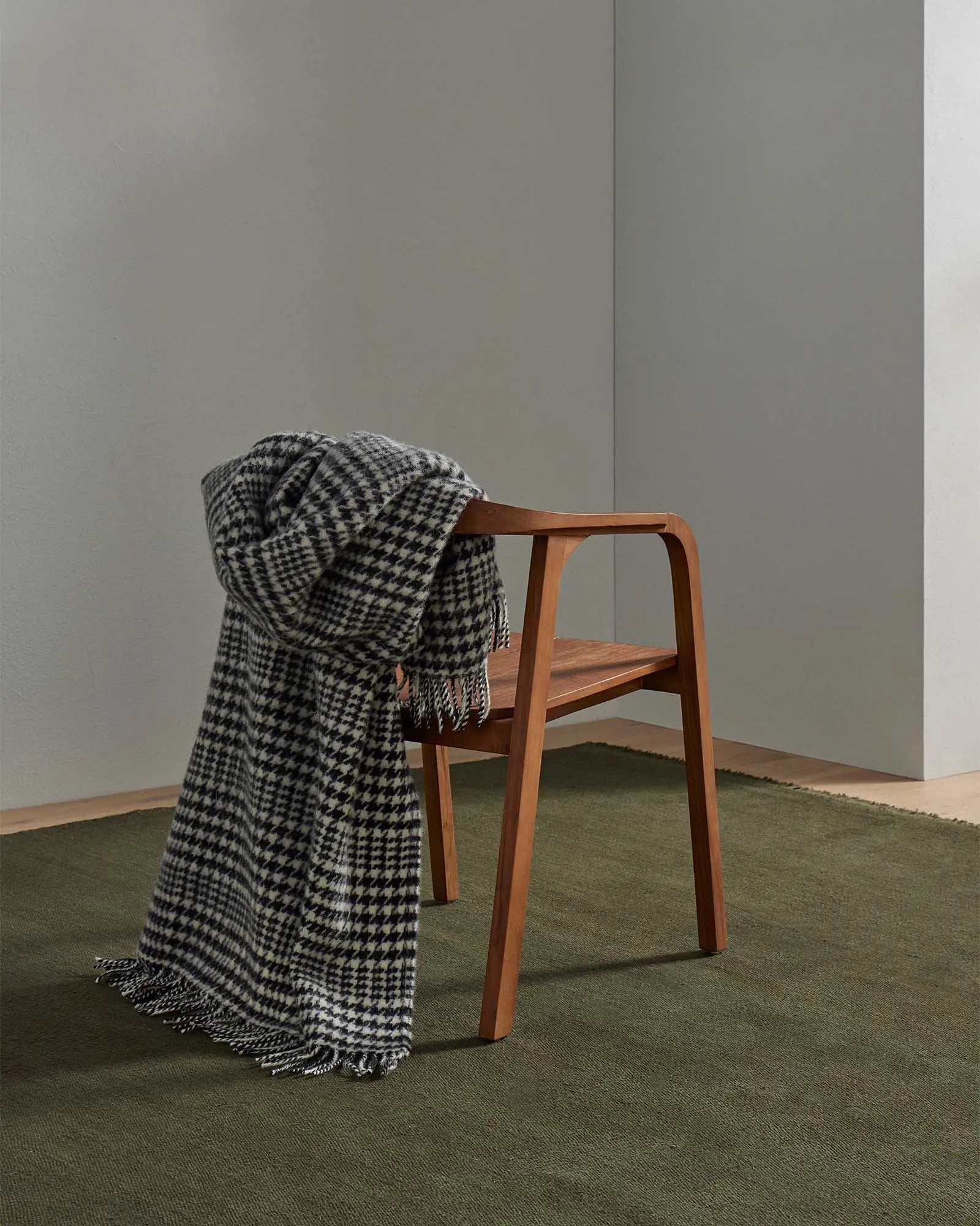 Weave Home Helmsdale Midnight Wool Throw Blanket