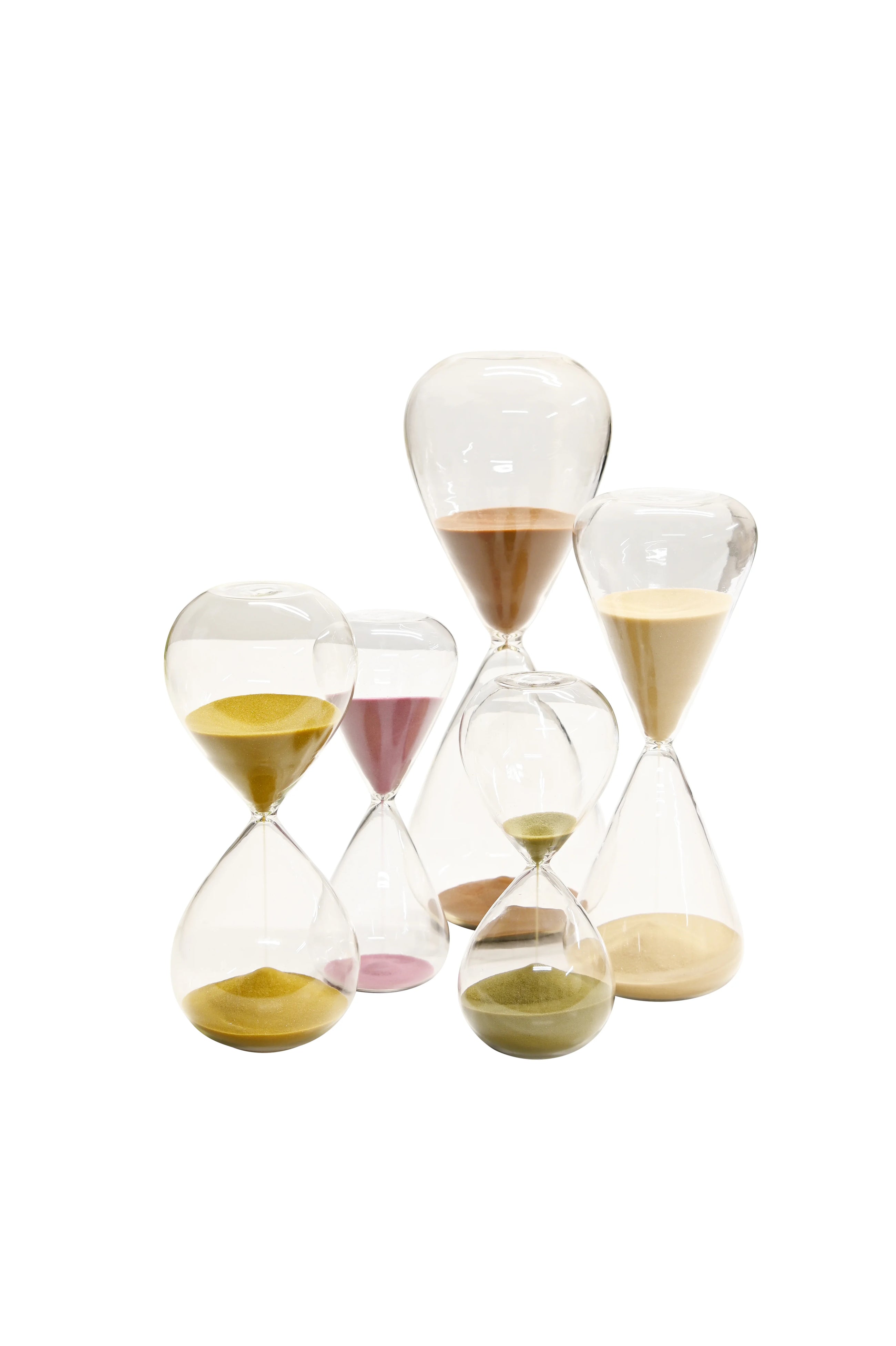 Frankly Cotton Sand timer 15 Minutes - Soft Olive Green 16.5cm Tall
