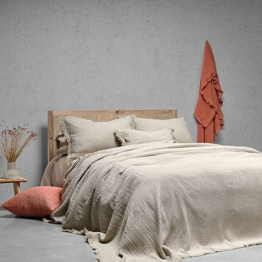 Portuguese AMBIENCE Cotton Blanket - Natural