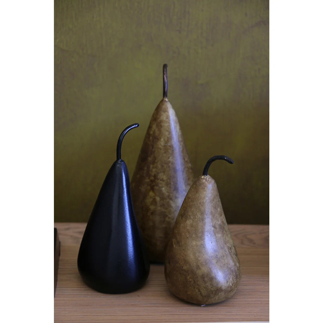 Marble Medium Pear in Golden Brown