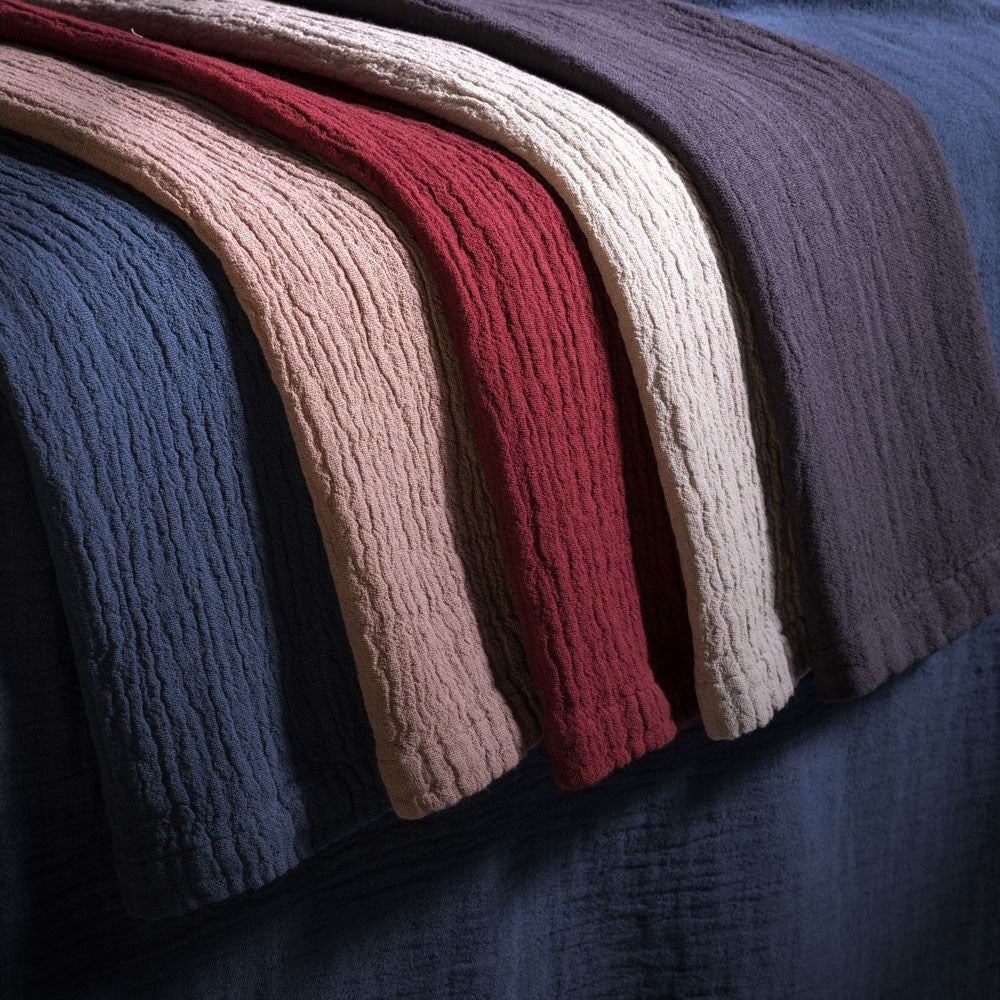 Portuguese Punto Cotton Gauze Bath Towel Pack - Graphite