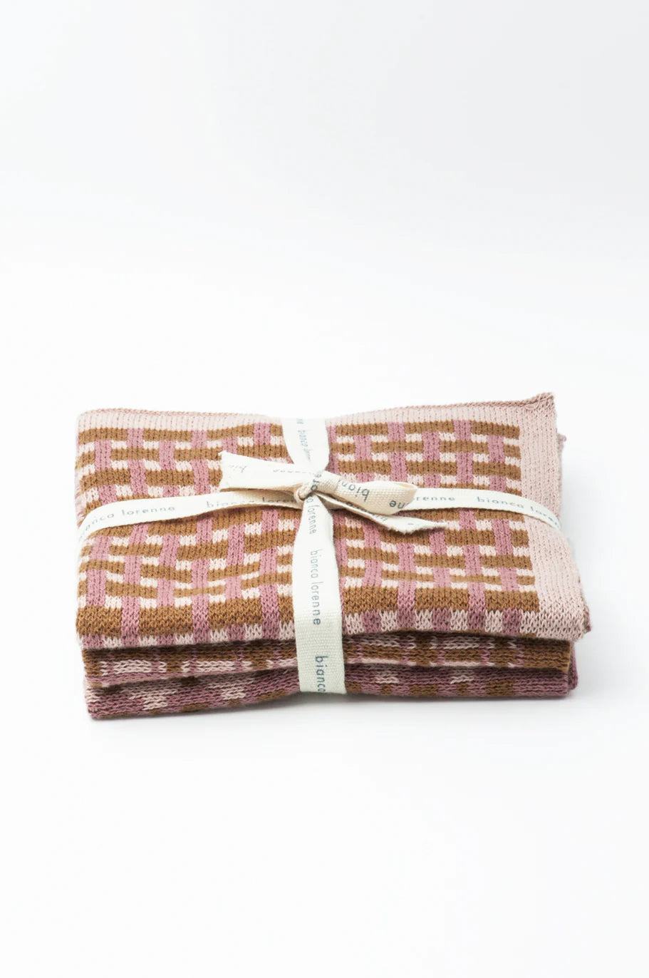 Bianca Lorenne Rose Gold Washcloths - Set of Three