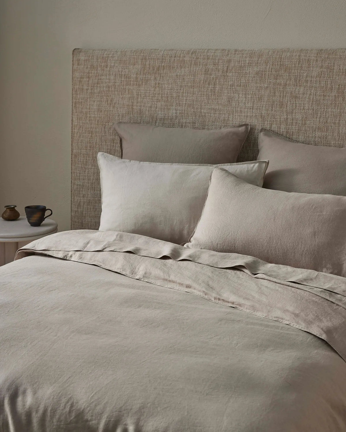 Ravello Flat Sheet Pebble