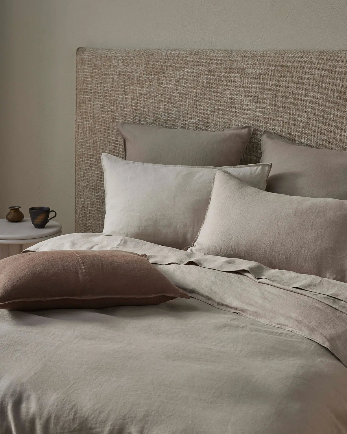Ravello Quilt Cover Pebble