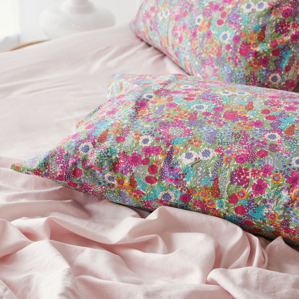 Soft Washed Cotton Sheet Set - Peony