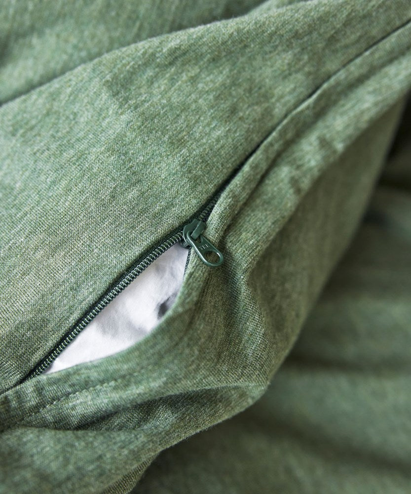 Cotton Jersey Pillowcase pair - Avocado