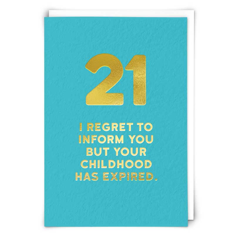 21 Expired Greeting Card