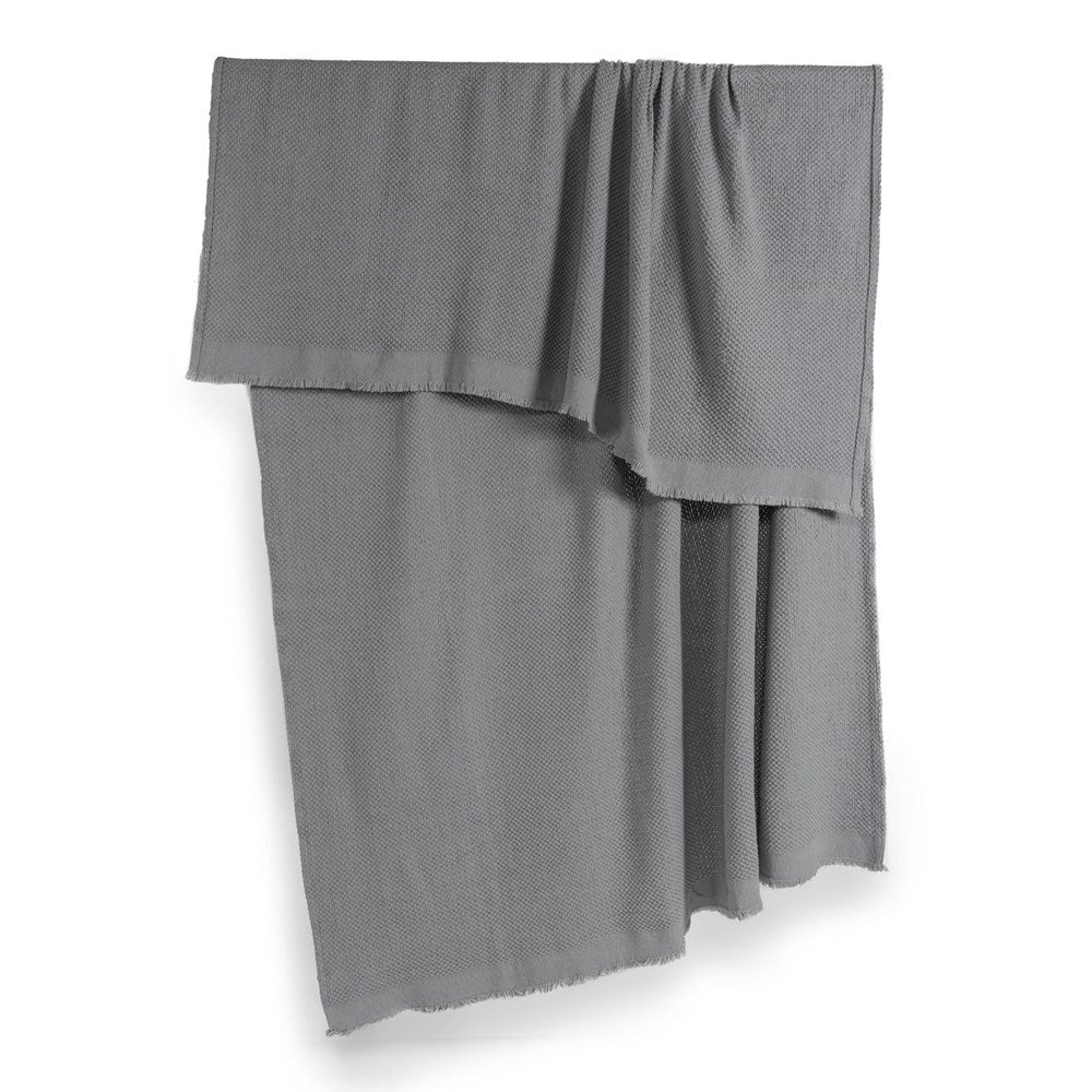 Portuguese Cute Cotton Throw - Silver
