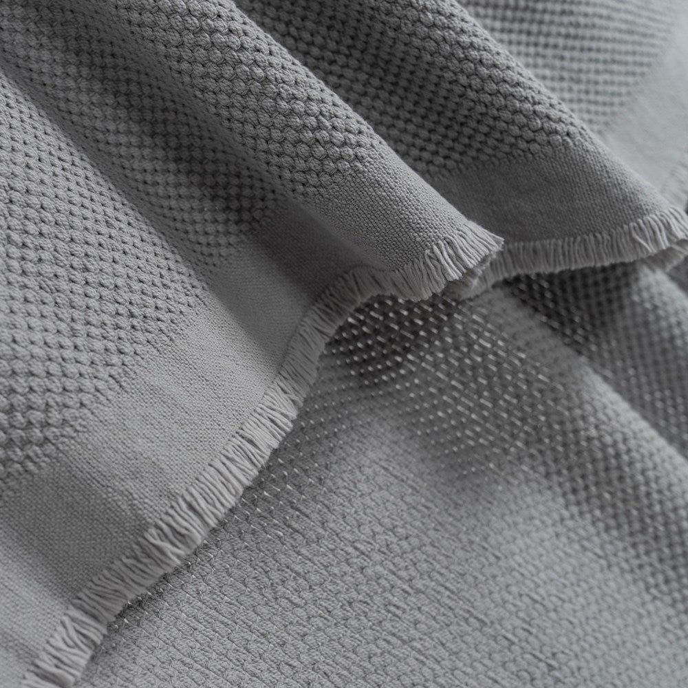 Portuguese Cute Cotton Throw - Silver