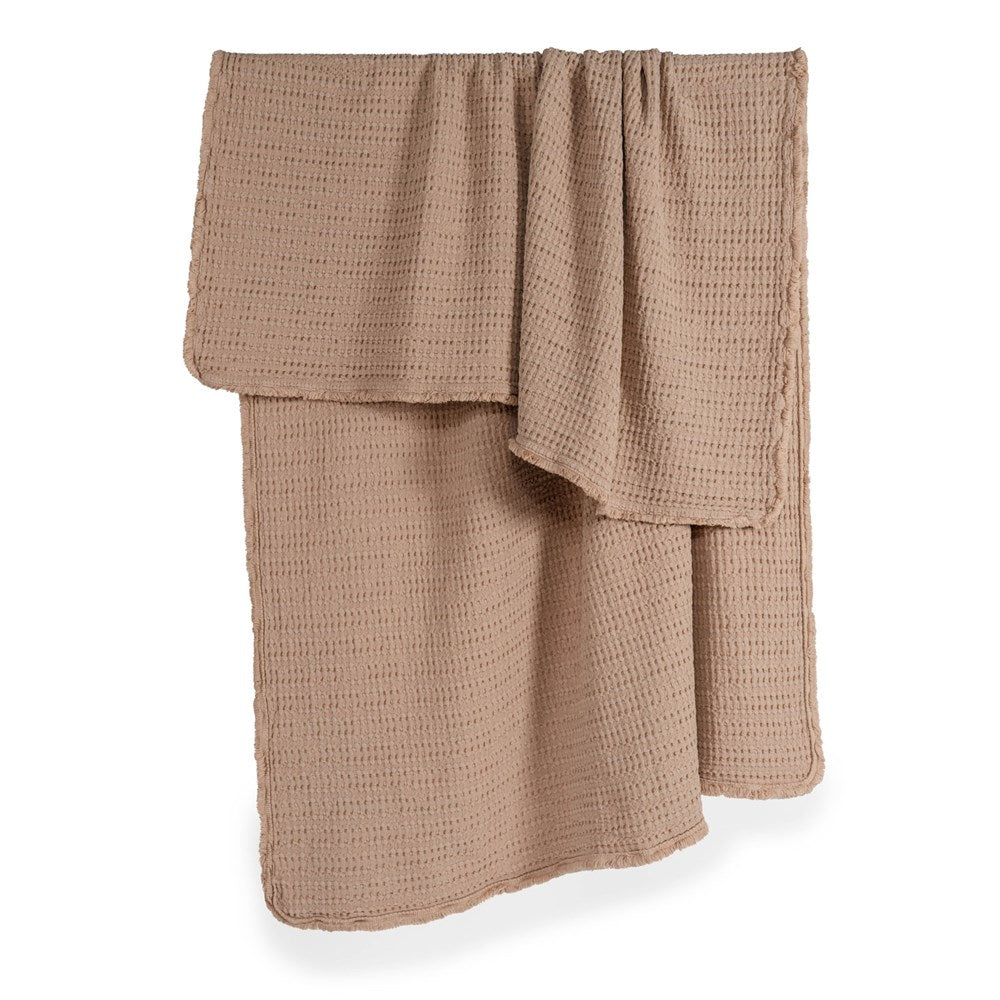 Portuguese Nasa Cotton Waffle Throw - Toast