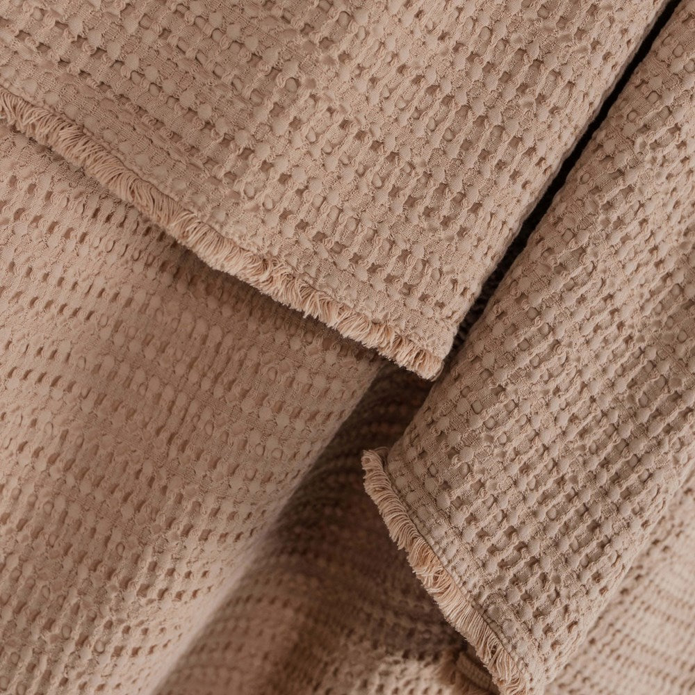 Portuguese Nasa Cotton Waffle Throw - Toast