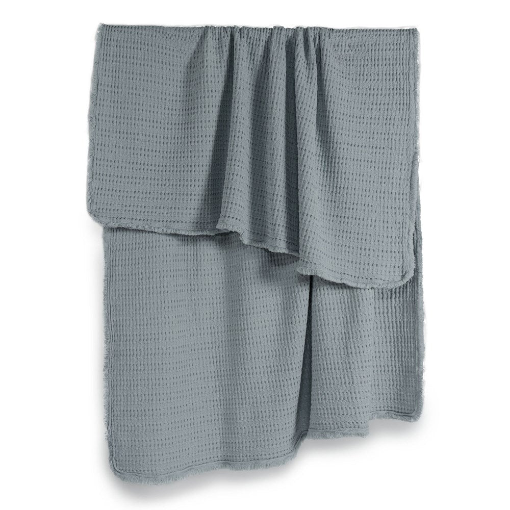 Portuguese Nasa Cotton Waffle Throw - Sky