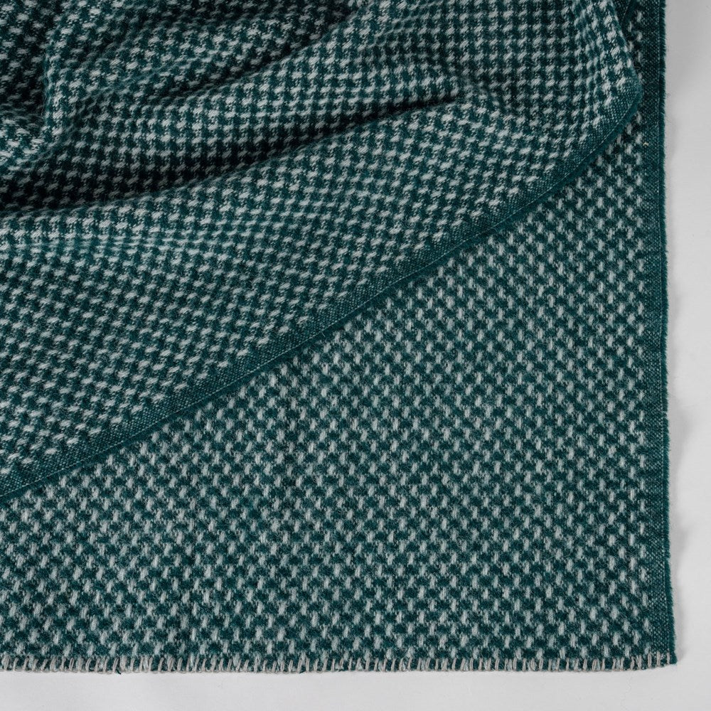Twill NZ Wool Throw - Grey Emerald