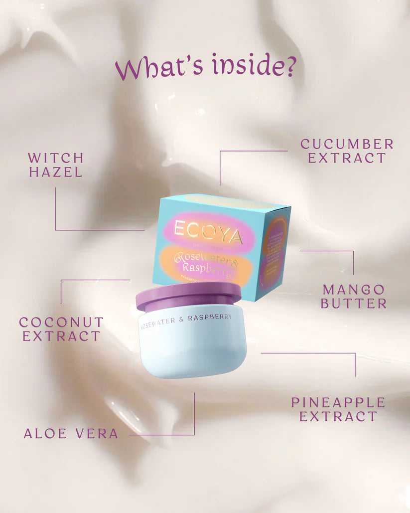 Ecoya Body Souffle Rosewater & Raspberry