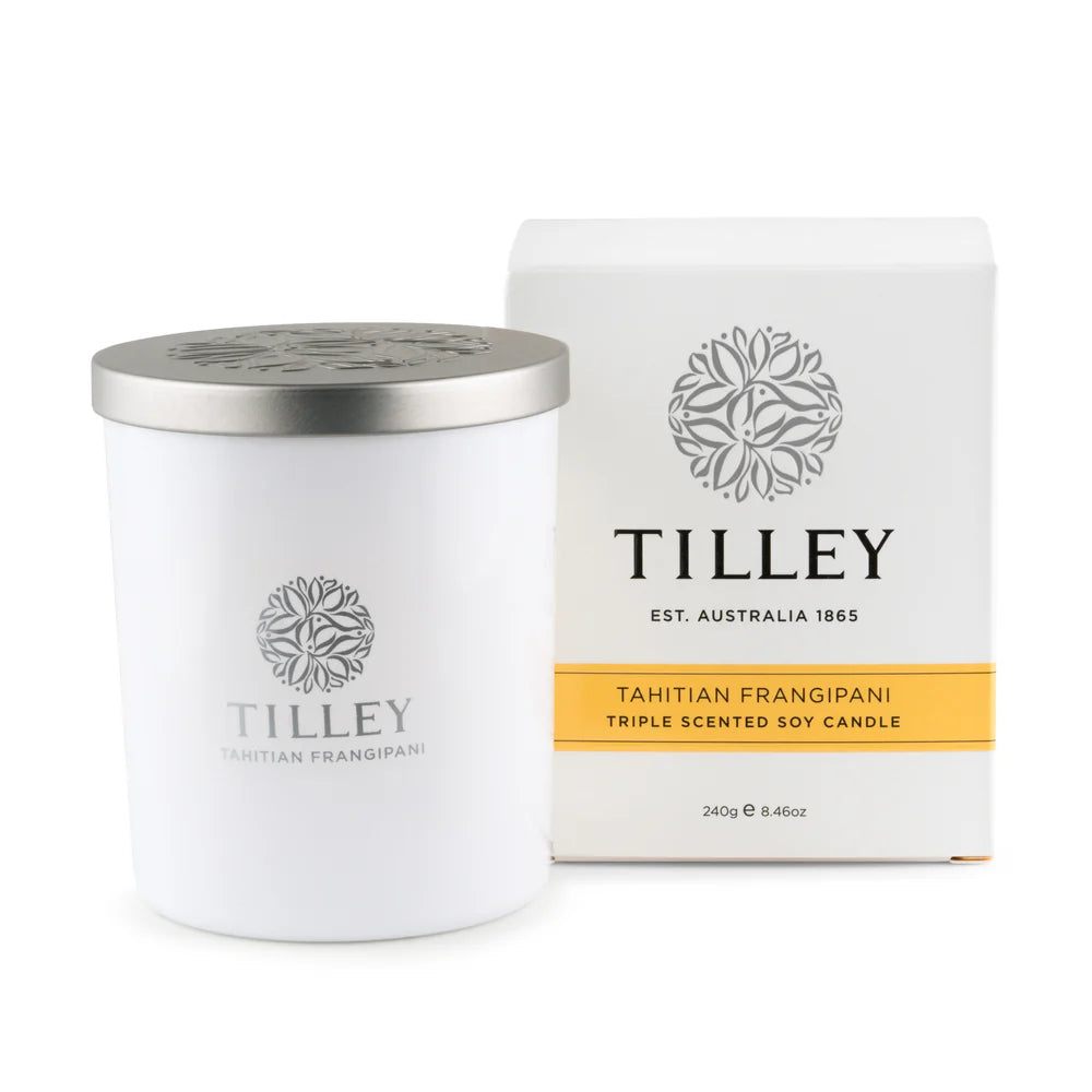 Tilley Candle Tahitian Frangipani - Soy 240g / 45 Hour