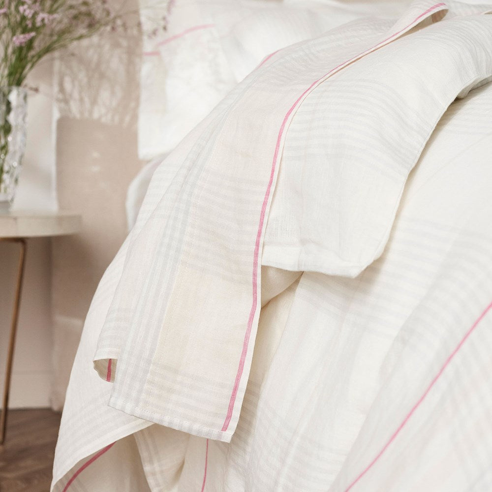 Pure Linen Flat Sheet - Maeve Yarn Dyed