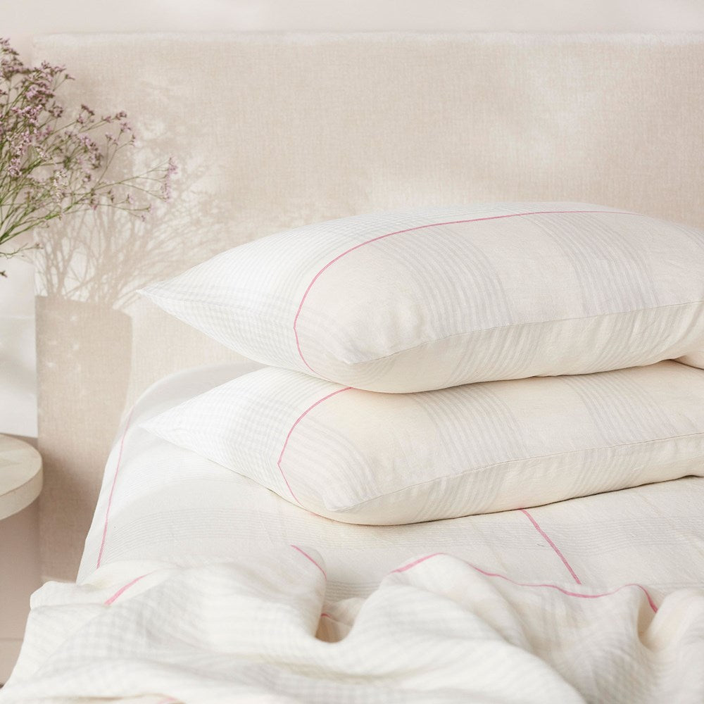 Pure Linen Pillowcase - Maeve Yarn Dyed