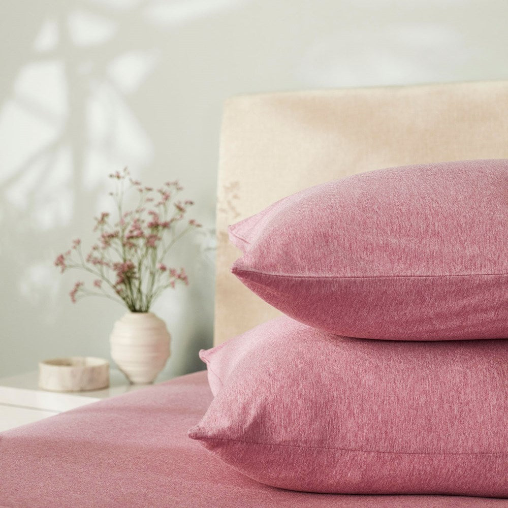 Cotton Jersey Pillowcase Pair - Crocus