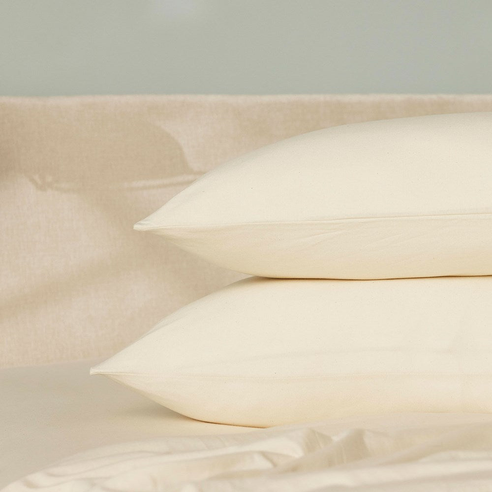 Cotton Jersey Pillowcase Pair - Raw