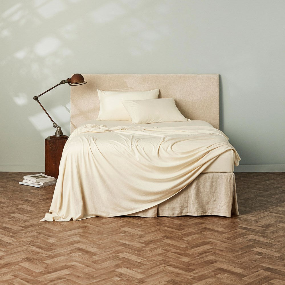 Cotton Jersey Flat Sheet - Raw