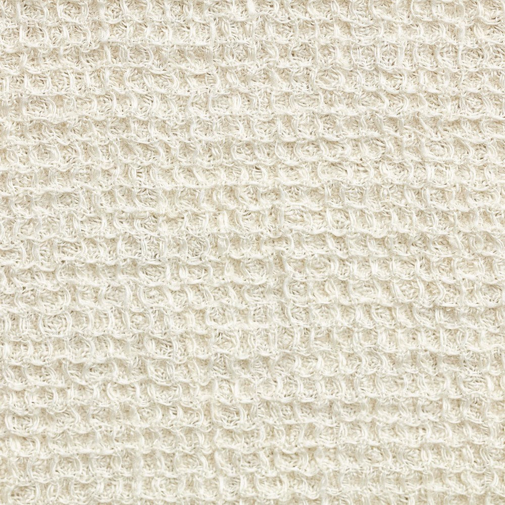 Stone Wash Linen Waffle Bath Sheet - Oatmeal