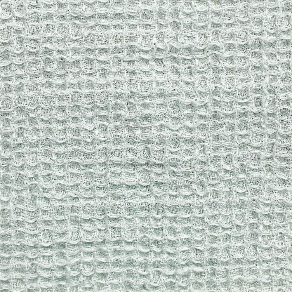 Stone Wash Linen Waffle Hand Towel - Sage
