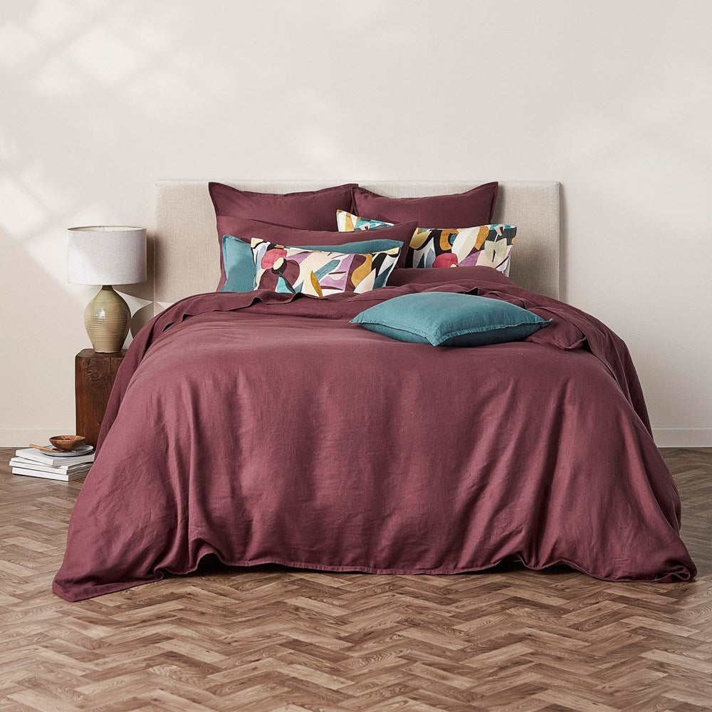 Pure Linen European Pillowcase - Port