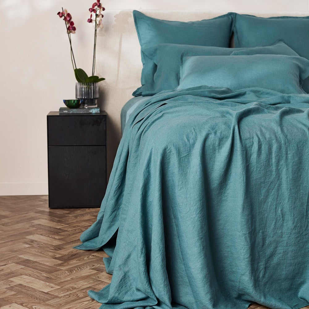 Pure Linen Flat Sheet - Mineral
