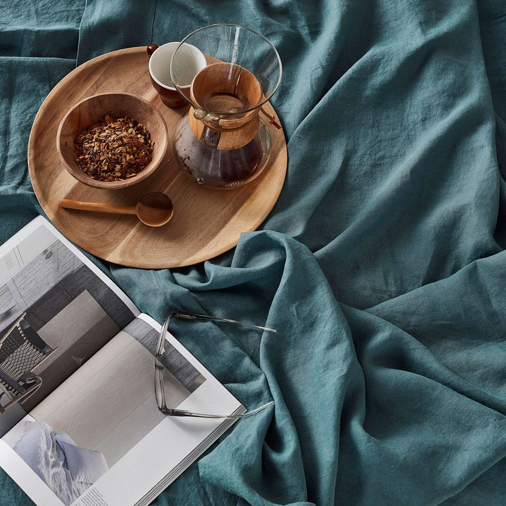 Pure Linen Flat Sheet - Mineral