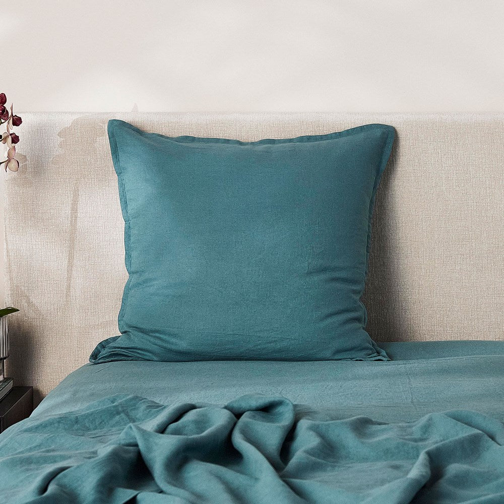 Pure Linen European Pillowcase - Mineral