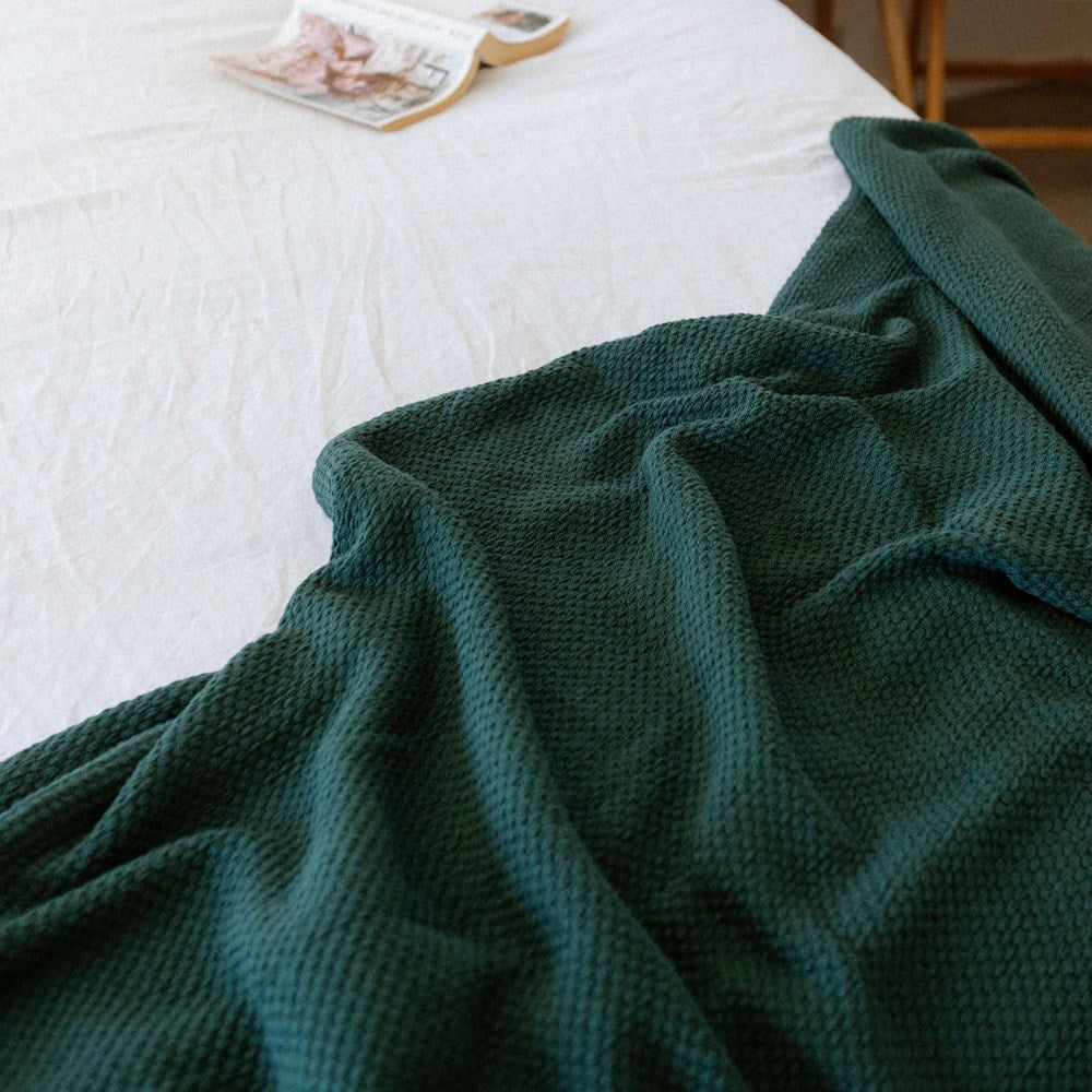 Portuguese Cute Cotton Throw - Fern