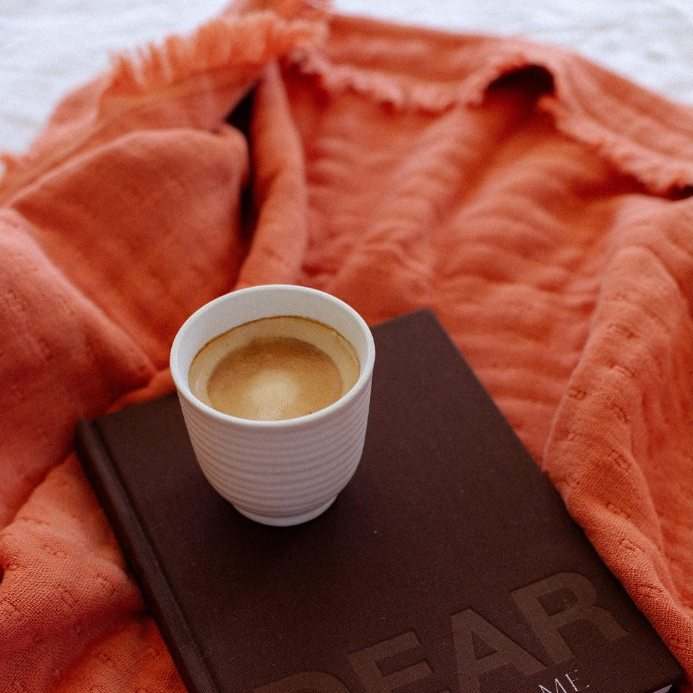 Portuguese Signo Cotton Gauze Throw - Clay
