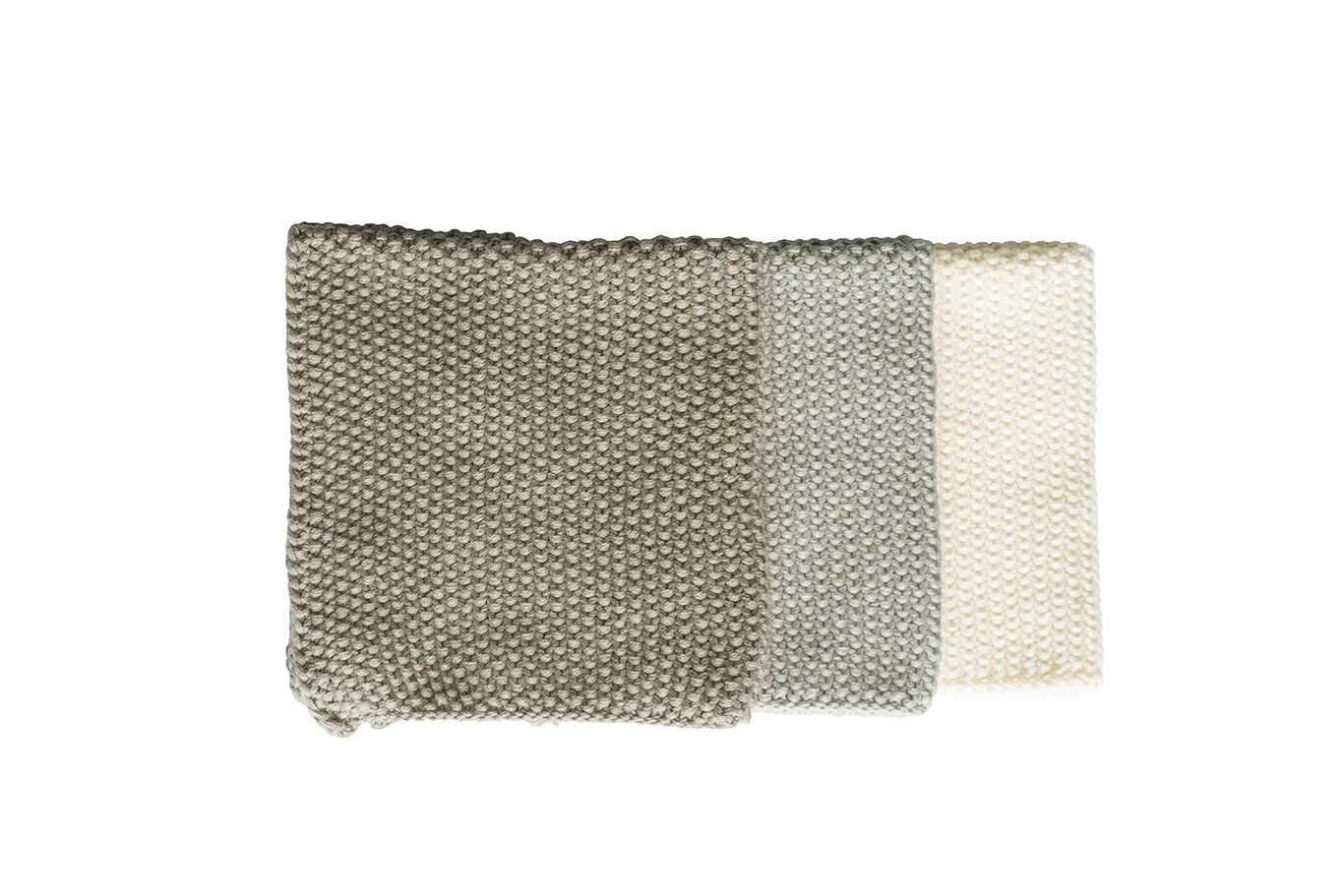 Bianca Lorenne Lavette Taupe Washcloths - Set of Three