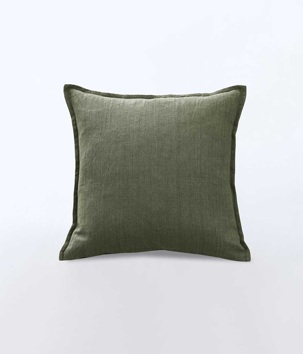 Linen Cushion Cover Olive
